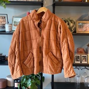 Free People Quilted Dolman Jacket